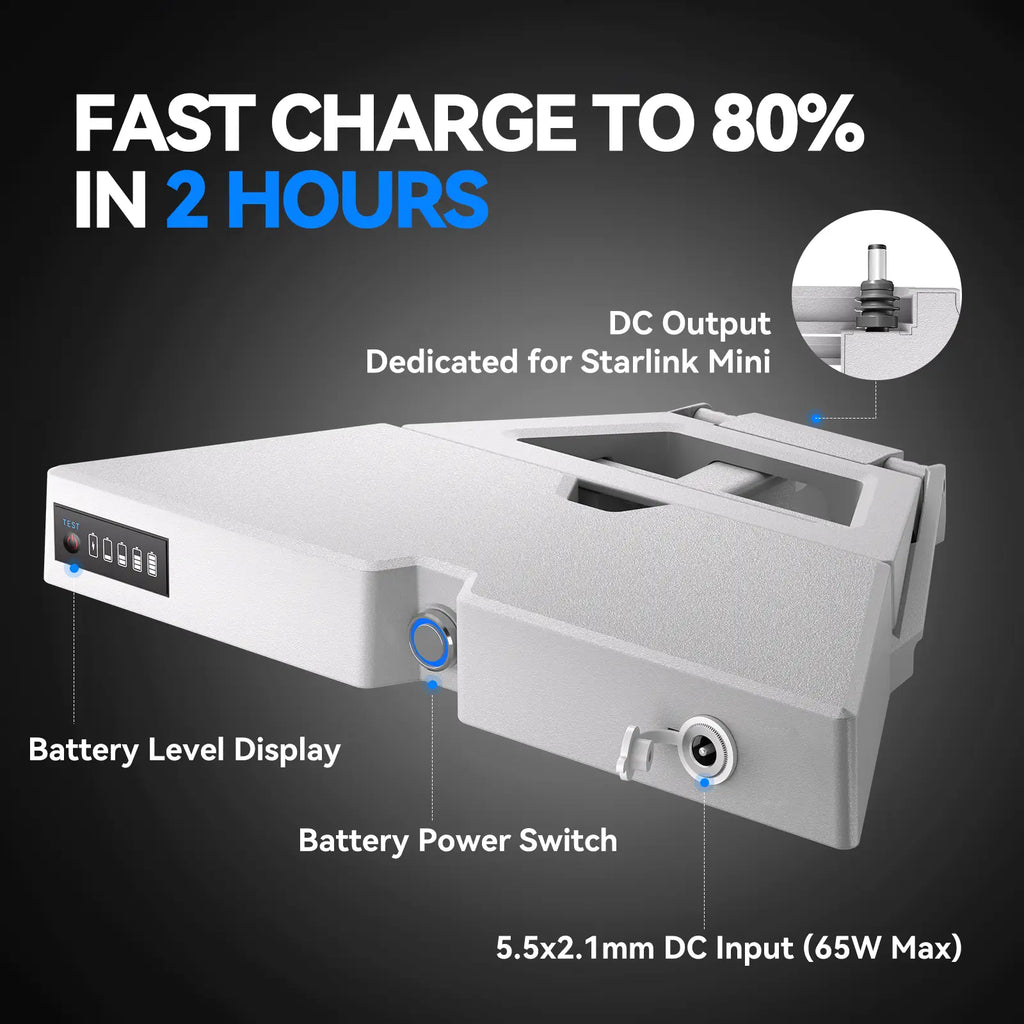 Ennzia E100 Battery for Starlink Mini